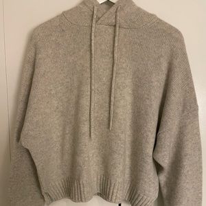 100% Cashmere Long Sleeve Hoodie from The Group by Babaton (heathered beige)